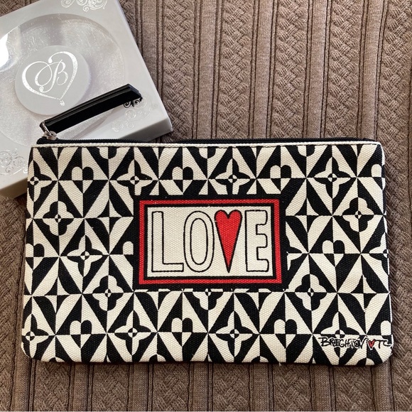 Brighton “Love” Canvas Pouch from 2022 NWOT - Picture 2 of 7